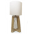 Lampa podłogowa / stołowa Trapez drewno egzotyczne 95cm